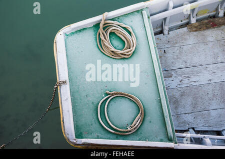 Nautische Festmacher Seile Stockfoto