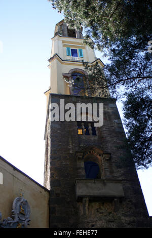 Portmeirion Touristendorf in Gwynedd, Nordwales. Stockfoto