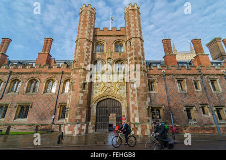 Große Tor, Str. Johns Hochschule, Cambridge, UK Stockfoto