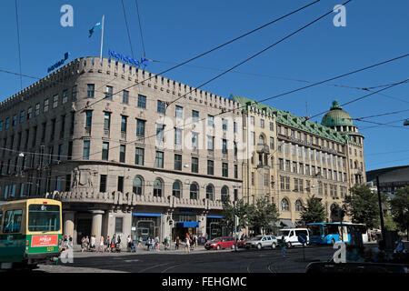 Beeindruckende Architektur im Zentrum Stadt, Helsinki, Finnland. Stockfoto