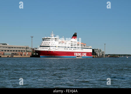 Der Viking Line "MS Gabriella" cruise Fähre in Helsinki, Finnland. Stockfoto