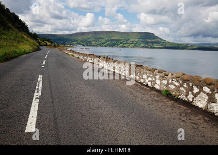 der Lurigethan Berg in der Nähe von Glenariff und Waterfoot, County Antrim, Irland Stockfoto