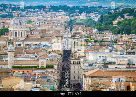 Skyline der Stadt Rom, Italien Stockfoto