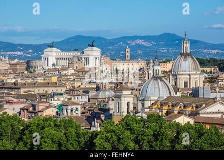 Skyline der Stadt Rom, Italien Stockfoto