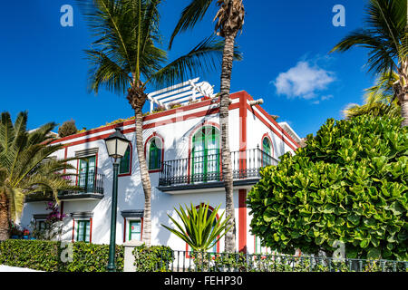 Puerto de Mogan, eine wunderschöne, romantische Stadt auf Gran Canaria, Spanien Stockfoto