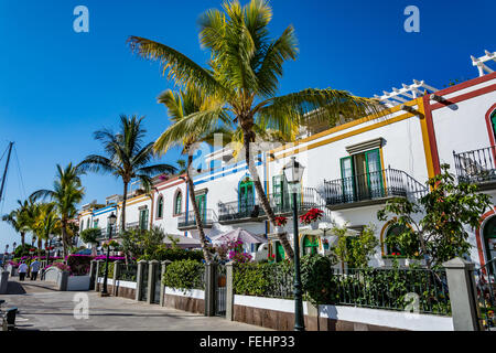 Puerto de Mogan, eine wunderschöne, romantische Stadt auf Gran Canaria, Spanien Stockfoto