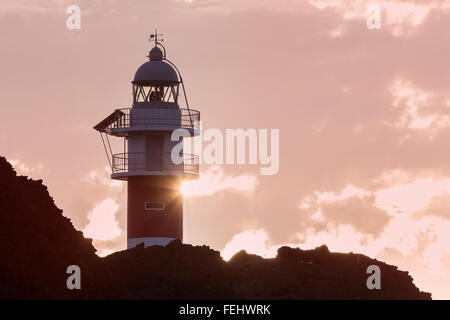 Punta de Teno Leuchtturm auf Teneriffa Stockfoto