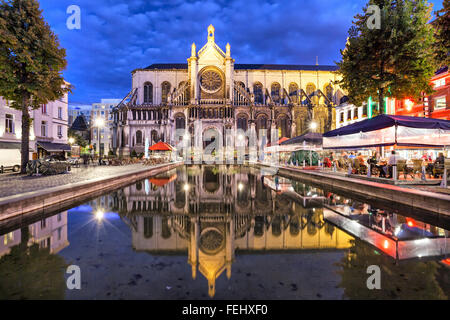 Kathedrale Sainte-Catherine in Brüssel, Belgien Stockfoto