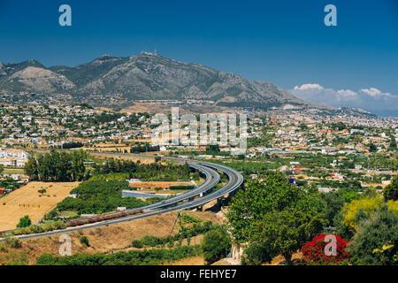 Mijas In Malaga, Andalusien, Spanien. Sommer Stadtbild Stockfoto