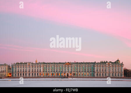 St. Petersburg, Winterpalast, heute das Eremitage-Museum Stockfoto