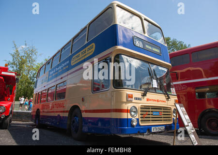 Oldtimer Doppeldecker Bus Stockfoto