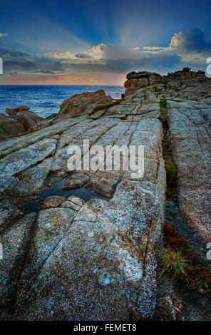 Frühmorgens am St Marys, Scilly-Inseln Stockfoto