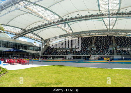 Melbourne Sport & Aquatic Centre, Interieur, Melbourne, Australien Stockfoto