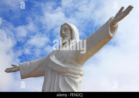 Cristo Blanco Cuzco Stockfoto