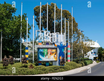 Melbourne-Sport und das Aquatic Centre, Melbourne Australien Stockfoto