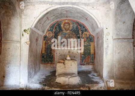 Wandmalereien in Chiesa di San Nicola (Saint Nicholas Church). Mottola, Italien Stockfoto