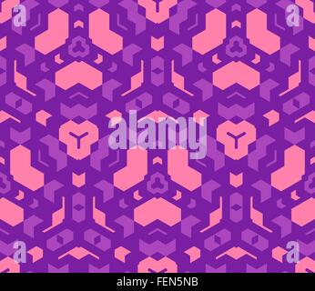 Vektor Violett Lila rosa Farbe abstrakte geometrische nahtlose Muster Stock Vektor