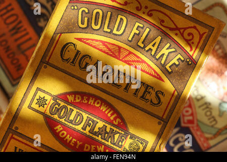 Testamente golden Flake Zigarettenschachtel Stockfoto