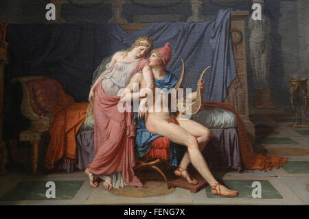 Die Liebe von Paris und Helena, 1788. Öl auf Leinwand. Von Jacques-Louis David (1748-1825). Neoklassizismus. Louvre-Museum. Paris. Stockfoto