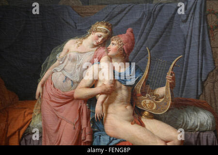 Die Liebe von Paris und Helena, 1788. Öl auf Leinwand. Von Jacques-Louis David (1748-1825). Neoklassizismus. Louvre-Museum. Paris. Fran Stockfoto