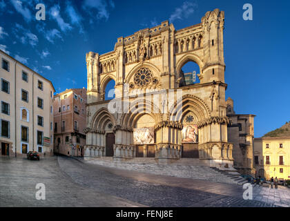 Kathedrale in Hauptplatz. Cuenca, Castilla La Mancha, Spanien Stockfoto