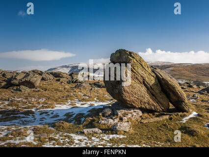 Die Norber Erratics in der Nähe von Austwick Yorkshire Stockfoto