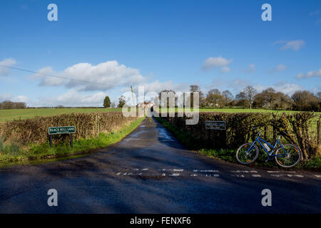 Landstraße in England Stockfoto