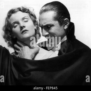 DRACULA 1931 Universal Pictures Film mit Helen Chandler und Bela Lugosi Stockfoto