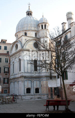 Die Kirche von Santa Maria dei Miracoli Cannaregio Sestiere Venedig, Italien Stockfoto
