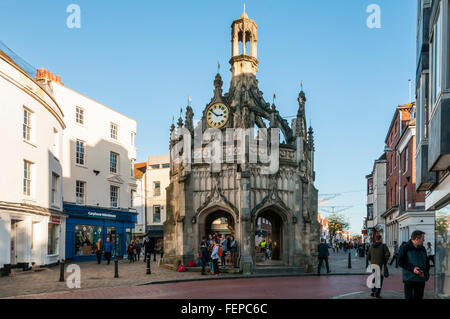 Die Markthalle Kreuz in Chichester, West Sussex. Stockfoto