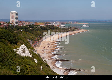 Blick auf die Promenade in Eastbourne Stockfoto