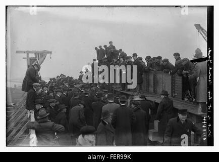 Beginn der 1. Schiff, Newark Yards Stockfoto