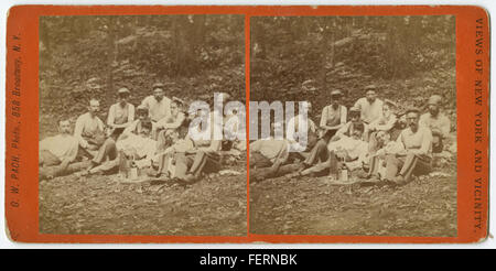 Camp Washington - Fairmount Park; West - Point Kadetten Camp Washington - Fairmount Park; West - Point Kadetten Stockfoto