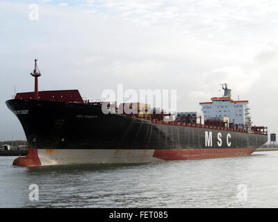 MSC Roberta (Schiff, 1993), IMO 9038907, Hafen von Antwerpen, Belgien-Bild 2 Stockfoto