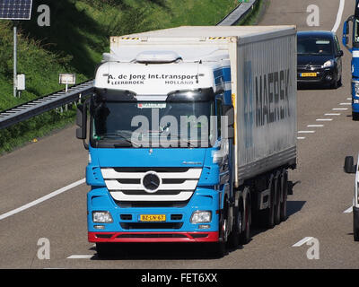 Mercedes Actros LKW A de Jong Int transport Stockfoto