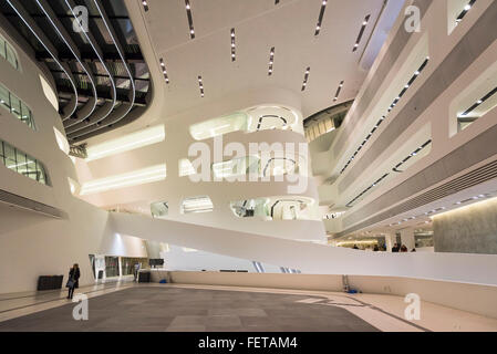 Interieur, Hauptgebäude, Wirtschaftsuniversität Wien, Wien, Österreich Stockfoto