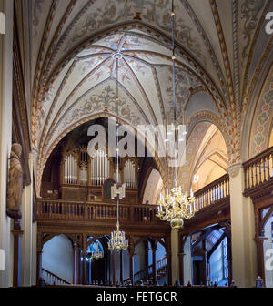 1893-Orgel in der St. Laurentius-Kirche in Vantaa, Finnland Stockfoto