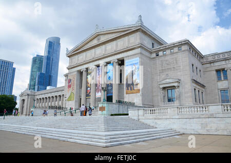 CHICAGO - 15 AUGUST: Chicago Field Museum of Natural History, gezeigt am 15. August 2015, hat eine Sammlung von mehr als 24 Millionen sp Stockfoto