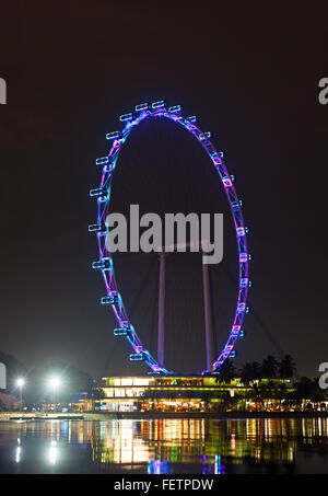 Singapore Flyer, größten Fähren Rad der Welt Stockfoto