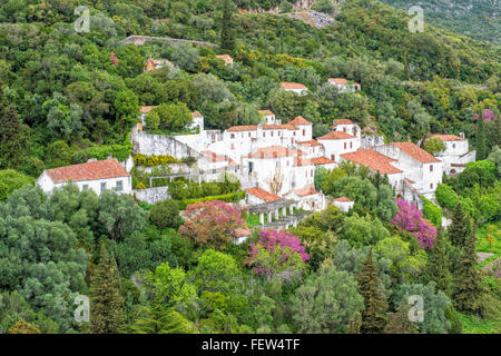 Arrabida Kloster, Serra da Arrabida Setubal Halbinsel, Lissabons Küste, Portugal, Europa Stockfoto