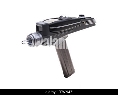 Star Trek original TV Serie 1966 Phaser Waffe, die töten oder betäuben (tödlichen oder nicht tödlichen Kraft) Science Fiction Stockfoto
