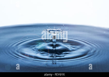 Schöner Spritzer Wasser fallen. Frieren Aktion ein Stockfoto