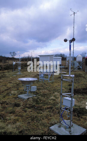 BEL, Belgien, hoch-Moor Hohes Venn, Wetter und Luft Verschmutzung Talstation Monte Rigi BEL, Belgien, Hochmoor Hohes Venn, Wetter Stockfoto