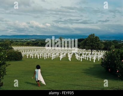 AA 6825. Archivierung der 1960er Jahre amerikanische 2. Welt Krieg Friedhof, in der Nähe von Manila, Philippinen Stockfoto