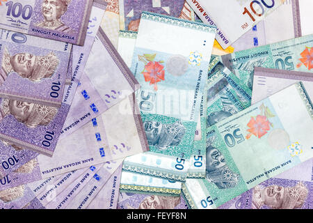 Ringgit grundlegende Währungseinheit von Malaysia, äquivalent zu 100 100 Sen. Stockfoto