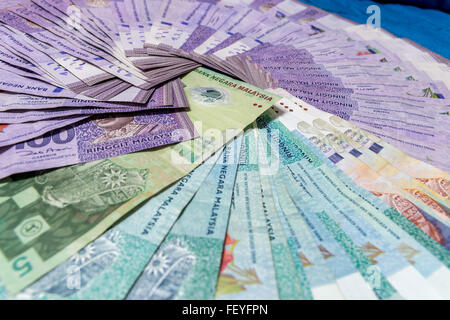 Ringgit grundlegende Währungseinheit von Malaysia, äquivalent zu 100 100 Sen. Stockfoto