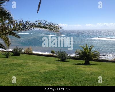 Blick auf das Meer auf der Insel Teneriffa, Spanien Stockfoto