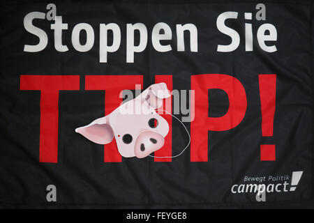TTIP Demo Stockfoto