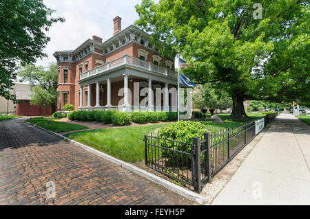 Benjamin Harrison Haus, alte Northside historischen Viertel Indianapolis, Indiana, USA Stockfoto