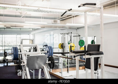 Fitnessraum ohne Personen Stockfoto